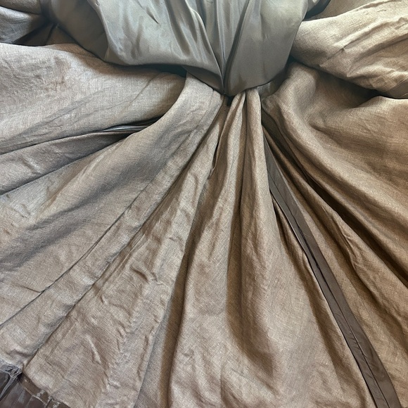 Late 1950s / Early 1960s Vintage Beaded Black Satin Cocktail & Dance Dress - Picture 11 of 13